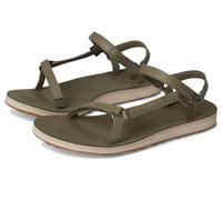 Women's TEVA Original Universal Slim Leather Sandals in Burnt Olive, Size 4