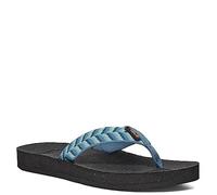 Teva Women's Reflip Sandal, Retro Geometric Blue, 6 UK
