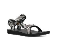 TEVA WOMENS SANDALS.NEW BOX UNIVERSAL MAGIC BLACK PATTERNED FLIP FLOP VEGAN S24