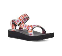 TEVA WOMENS SANDALS.NEW BOXED UNIVERSAL MIDFORM RETRO SQUARES PATTERN VEGAN S24