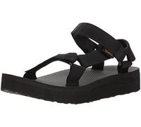 TEVA WOMENS SANDALS.NEW UNIVERSAL MIDFORM BLACK FLIP FLOP VEGAN HIKING S23