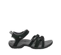 Women's TEVA Tirra Leather Hiking Sandals in Black, Size 3