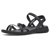 Teva womens Tirratraveler Slingback, Black/Black, 5