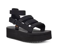 Teva Women's W Flatform Mevia Sandals, Black, 9 UK