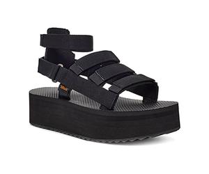 Teva Women's W Flatform Mevia Sandals, Black, 9 UK