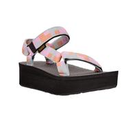 Teva Women's W Flatform Universal Sandal, Retro Shapes Pearl Blue, 6 UK