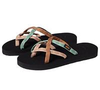 Teva Women's W Olowahu Sandal, Mixed B Maple Sugar Multi, 7 UK