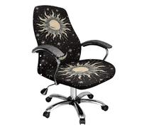 Tevecatos Tarot Sun Star Print Office Chair Covers Stretch Breathable Comfy Gaming Chair Covers Easy to Remove Scratch Resistant Universal Boss Chair Slipcovers with Elastic Band Small
