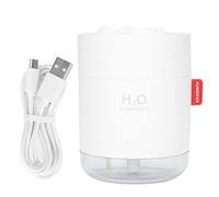 Tevimpeya Cool Mist Humidifier, 500ml Portable Desktop Humidifier, USB Powered Air Humidifier with Night Light for Home Baby Bedroom Office, White
