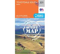 Teviotdale South Map | Weatherproof | Hawick | Ordnance Survey | OS Explorer Active Map 331 | Scotland | Walks | Hiking | Maps | Adventure