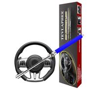 Tevlaphee Steering Wheel Lock, Steering Lock, Car Steering Wheel Lock, Vehicle Anti-Theft Lock, Adjustable, Universal Fit, Heavy Duty(Blue)