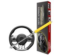 Tevlaphee Steering Wheel Lock, Steering Lock, Car Steering Wheel Lock, Vehicle Anti-Theft Lock, Adjustable, Universal Fit, Heavy Duty(Yellow)