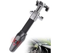 Tevlaphee Steering Wheel Lock with Alarm, 120dB, Wheel Spoke Width ≤2.75in, Battery Required, Crook Locks for Cars, Car Lock Anti-Theft Device, Heavy Duty