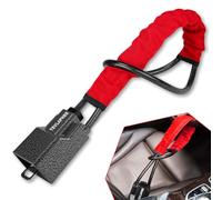 Tevlaphee Upgraded Steering Wheel Lock, Seat Belt Lock, Metal Head, High Visibility Car Lock Anti-Theft Device, Heavy Duty, Universal Fit for Car, SUV, Pickup, Jeep, Van, RV, 3Keys(Red)