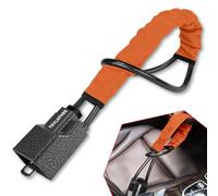 Tevlaphee Upgraded Steering Wheel Lock, Seat Belt Lock, Metal Head, High Visibility Car Lock Anti-Theft Device, Heavy Duty, Universal Fit for Car, SUV, Pickup, Jeep, Van, RV, 3Keys(Orange)