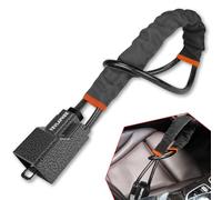 Tevlaphee Upgraded Steering Wheel Lock, Seat Belt Lock, Metal Head, High Visibility Car Lock Anti-Theft Device, Heavy Duty, Universal Fit for Car, SUV, Pickup, Jeep, Van, RV, 3Keys(Black)