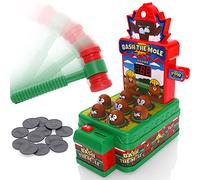 Tevo Whack Game With Hammer - A Mole Bashing Game For Kids - Electronic Kids Board Games - Toys For 3-6 Year Old Boys & Girls - Classic Arcade Game - Boys Toys Age 3 Plus - FREE Batteries Included