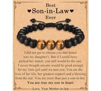 TEVOP Best Son in Law Ever Gifts, Beads Bracelet from Mother in Law