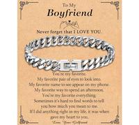 TEVOP Cuban Link Bracelet Gifts for Men Boys, Engraved Bracelet | Dad Uncle Grandad Husband Boyfriend Son Grandson Brother Nephew Gift for Birthday Valentines Fathers Day Christmas Graduation