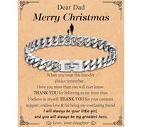 TEVOP Cuban Link Bracelet Gifts for Men Boys, Engraved Bracelet | Dad Uncle Grandad Husband Boyfriend Son Grandson Brother Nephew Gift for Birthday Valentines Fathers Day Christmas Graduation