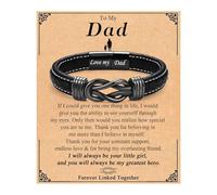 TEVOP Dad Gifts from Daughter Son, Mens Bracelet Gift for Dad