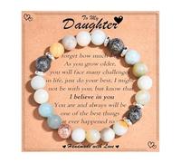TEVOP Daughter Gifts, Beaded Bracelet Jewellery Gifts for Teenage Girls, Presents for Daughter on Birthday Christmas Graduation