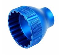 Tevora Bottom Bracket Removal Tool, 44mm 16-Notch Aluminium Bottom Bracket Socket with 3/8 Inch Drive, Compatible with Shimano Hollowtech II, SRAM GXP, Campagnolo for MTB Road Bike Repair