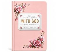 Tevora One Minute with God for Women, 365 Daily Devotional Book and Prayer Journal, Pink Faux Leather Christian Gift, Portable Bible Reflection Guide for Quiet Time and Spiritual Growth