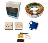 TEW 240V Double Pole Mains Electric Hook Up Installation Kit Campervan Motorhome Conversion Kit 72