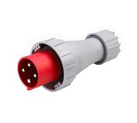 TEW Deligo 125A 4 Pin (3P+E) Red IP67 Industrial Plug 415V