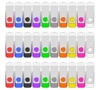 TEWENE USB Memory Stick 16GB USB Stick 2.0 Flash Drive 50-Pack,Thumb Drive Pen Drive,Usb Storage with Key Ring and Sticker for Computers, Cars and TVs