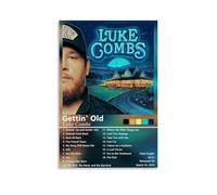 TEWRGEU Luke Combs Poster Wall Art Canvas Aesthetic Cover Poster Vintage Painting for Room 12x18inch(30x45cm) Unframe-style