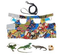 Tewzafiya Adjustable Lizard Harness, Reptile Lizard Harness | Amphibious Vectors | Adjustable Repttiles Amphibious Supplies, Training Vest Accessories