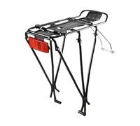 Tewzafiya Bicycle Cargo Carrier Cycle Rack | Aluminum Alloy Rear Rack - Quick Release Shelf Stand with Reflector, Pannier Holder, Max Load