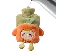 Tewzafiya Cartoon Hot Water Bottle, Plush Hot Water Bottle | Cartoon Hand Warmer for Hot Water Bottle - Foot Warmer Safe for Hands, Winter Heating Bag for