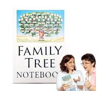 Tewzafiya Charts 'Family Tree to Compile, Book 'Organizer' Family Tree - Notebook Chart Diary 'Family Tree | Pedigree Workbook Organizer