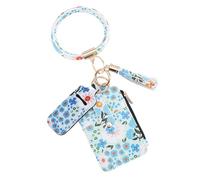 Tewzafiya Floral Credit Card Holder Wallet, Floral Card Holder Wallet | Slim Wallet Credit Card Holder | Slim & Travel Multi Purpose Wallet, b, Fare riferimento alla descrizione, Please refer to