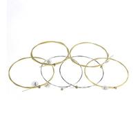 Tewzafiya Folk Guitar Strings,6pcs Guitar Strings Replacement - For Acoustic Folk Classical Guitar Musical Instrument Parts