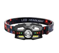 Tewzafiya Rechargeable Headlamp, Rechargeable LED Headlamps | Super Bright Camping Torches for Adults | Multifunctional Inspection LED Head with White Red Light Torch for