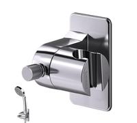 Tewzafiya Shower Operation, Handheld Shower Wall Mount, Strong Adjustable Adhesive Wall Mount for Portable Shower - No Installation and Assembly Kit for the