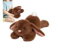 Tewzafiya Smooth Rabbit Peluga, Liar Rabbit Stuffing Animal,Huggable Rabbit Plush Toy - Lifelike Cuddly Animals Collection for Study Room, Living Room Decor