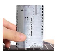 Tewzafiya String Action Righter, Guitar Action Gauge Measuring Instrument, Multifunctional Bass Configuration Accessories, Precision Action Ruler for