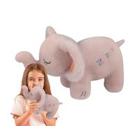 Tewzafiya Stuffed Elephant Who, Sleeping Elephant Plush Toy - Sleeping Animal with Musical Lights | Elephant Dolls and Relaxing That Not, with Thorium Movement and Light Music