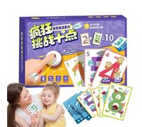 Tewzafiya Ten Card Games Challenges, Math Learning Card Game | Math Card Puzzle Fun Game - Adding Strategic Toys, Activity