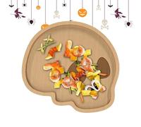 Tewzafiya Wooden Charcuterie Board Halloween Cold Meats Chopping Board | Mummy Ghost Skull Spider Web Snack Serving Plates | Halloween Decoration Food Pan, for the