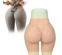 Tex-Eorey Professional Grade Silicone Hip Pads Panty Open Crotch Design Butt Lifting And Enhancement Panties for Women,Wheat(1.2cm)
