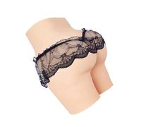 Tex-Eorey Realistic Silicone Big Buttock Thicken Panty Male to Female Butt Enhancer Pads Pants Men Hiding Gaff Shorts for Crossdresser,Ivory,upgrades