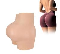 Tex-Eorey Realistic Silicone Vagina Panties Hiding Gaff Buttock Padding Panty Fake Hips Butt Enhancer Padded Pants for Transgender,White(basics)