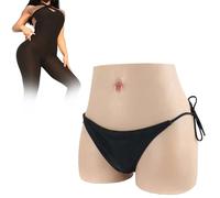 Tex-Eorey Silicone Butt Hip Enhancer Gaff Panty Fake Vagina Underwear Buttock Thicken Panties for Crossdressers Drag Queen,Wheat(basics)