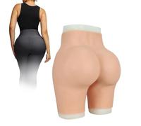 Tex-Eorey Silicone Butt Lifter Panties Realistic Shape 3D Hip Enhancer Tucking Gaff Panty for Crossdresser, Transgender, Cosplay,White(basics)